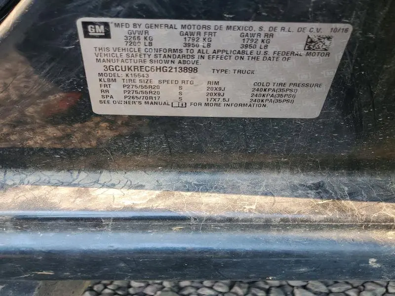 2017 CHEVROLET SILVERADO K1500 LT  