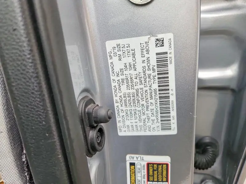 2019 HONDA CR-V LX  