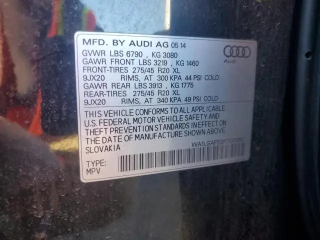 2015 AUDI Q7 PREMIUM PLUS  