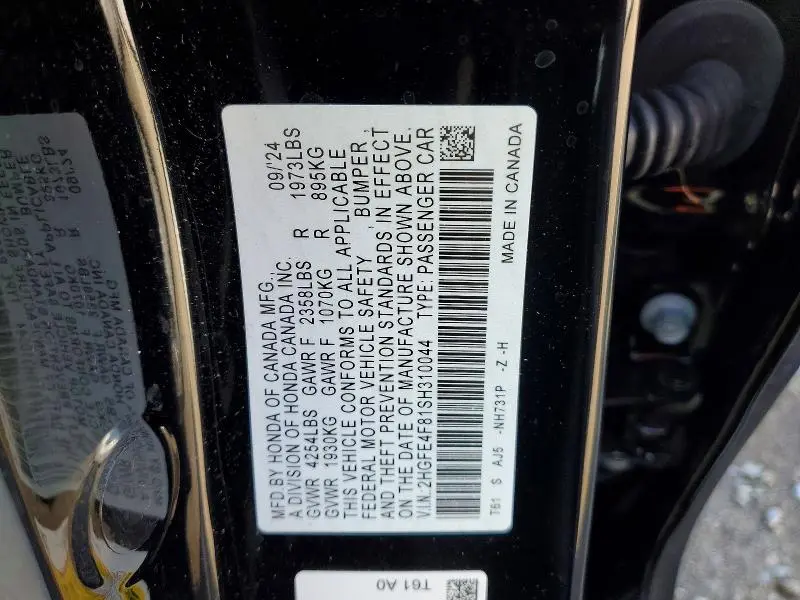 2025 HONDA CIVIC SPOR SPORT  