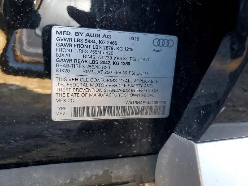 2019 AUDI Q5 PREMIUM PLUS  