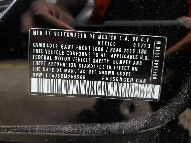 2013 VOLKSWAGEN JETTA BASE  