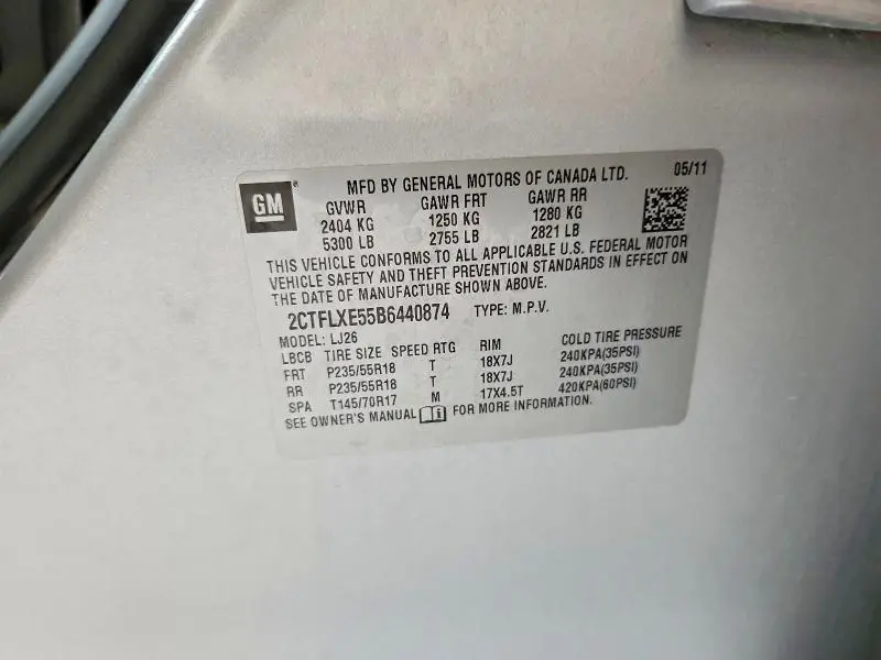 2011 GMC TERRAIN SLT  