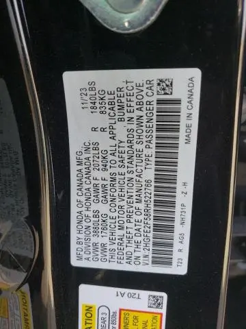 2024 HONDA CIVIC SPORT