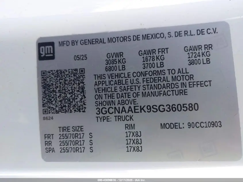 2025 CHEVROLET SILVERADO 1500 2WD  LONG BED WT