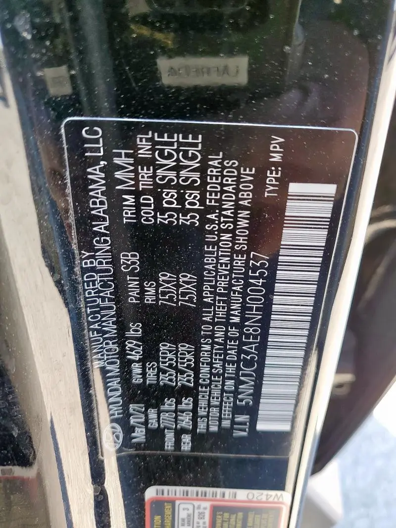 2022 HYUNDAI TUCSON SEL  