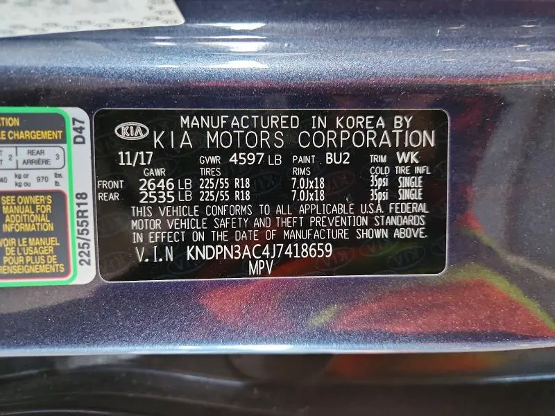 2018 KIA SPORTAGE EX  