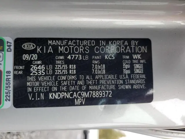 2021 KIA SPORTAGE EX  