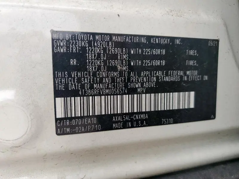 2021 TOYOTA RAV4 XLE PREMIUM  