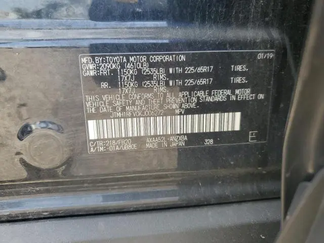 2019 TOYOTA RAV4 LE  