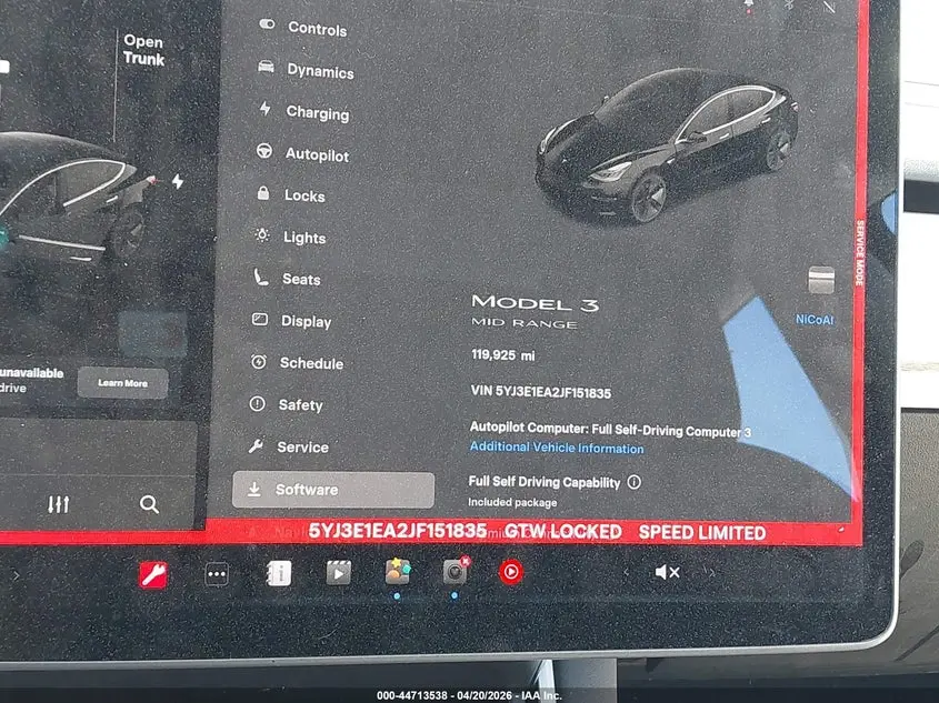 2018 TESLA MODEL 3 LONG RANGE/MID RANGE