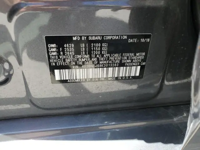 2019 SUBARU LEGACY 3.6R LIMITED  