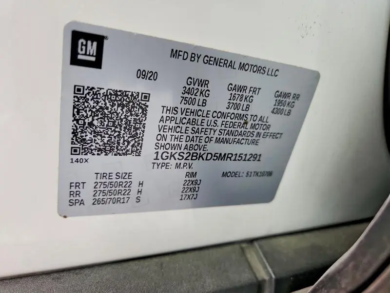 2021 GMC YUKON SLT  