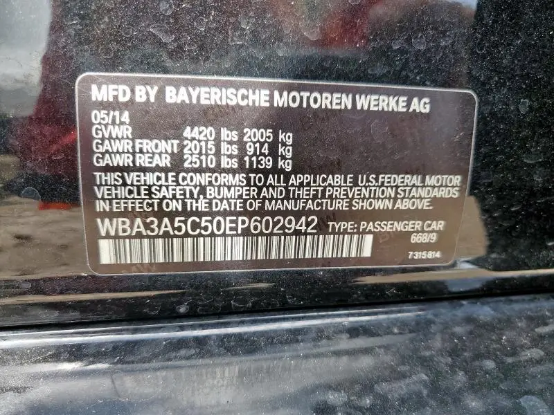 2014 BMW 328 I  