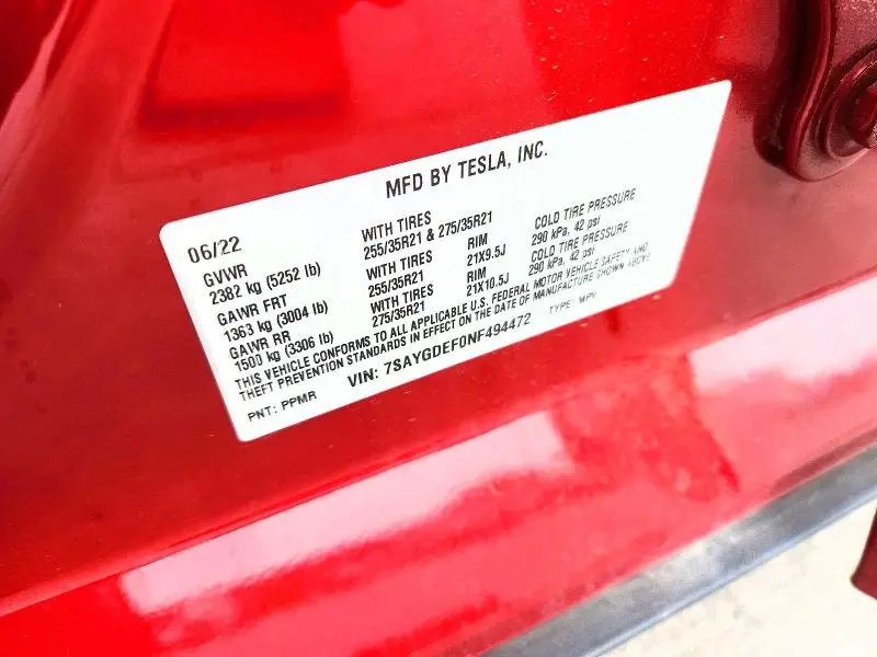 2022 TESLA MODEL Y   