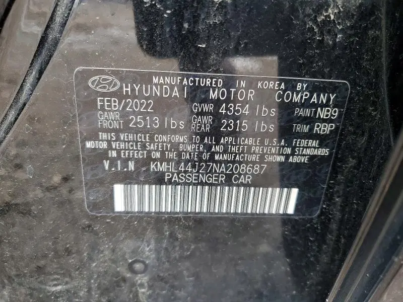 2022 HYUNDAI SONATA SEL PLUS  