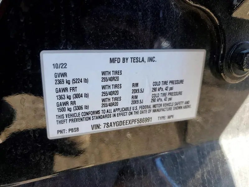 2023 TESLA MODEL Y   