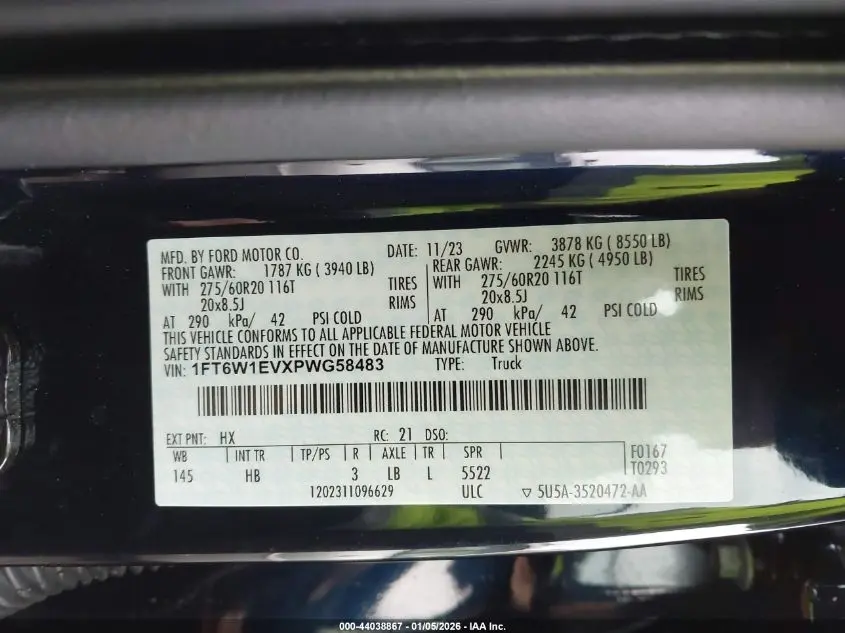 2023 FORD F-150 LIGHTNING LARIAT