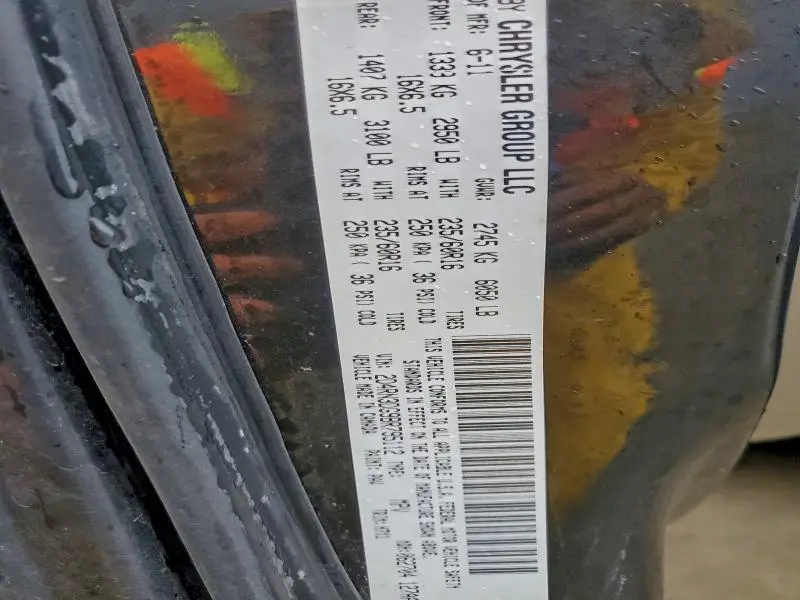 2011 DODGE GRAND CARAVAN MAINSTREET  