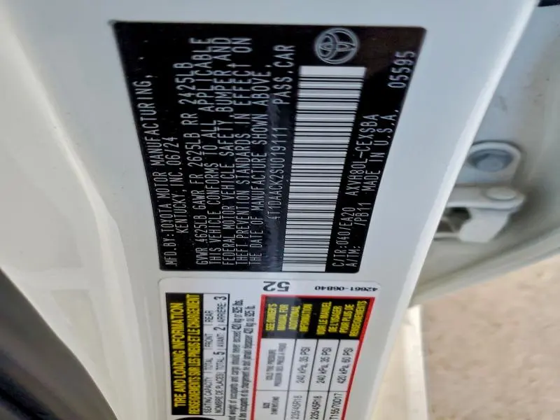 2025 TOYOTA CAMRY XSE  