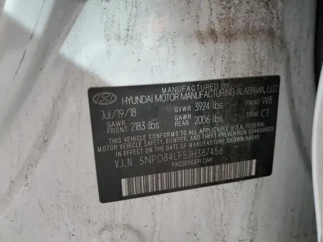 2018 HYUNDAI ELANTRA SEL  