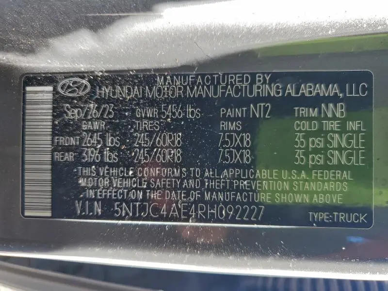 2024 HYUNDAI SANTA CRUZ SEL  