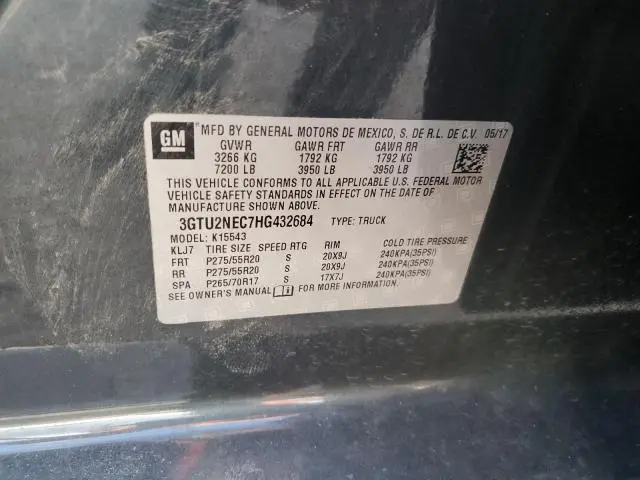 2017 GMC SIERRA K1500 SLT  