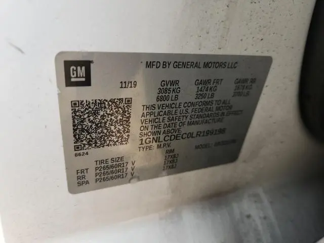 2020 CHEVROLET TAHOE POLICE  