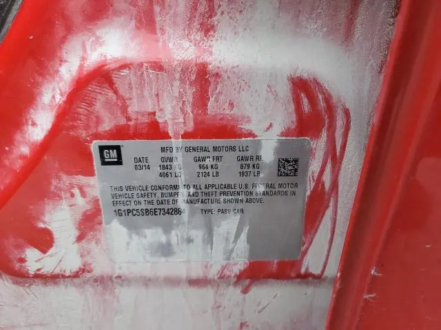 2014 CHEVROLET CRUZE LT  