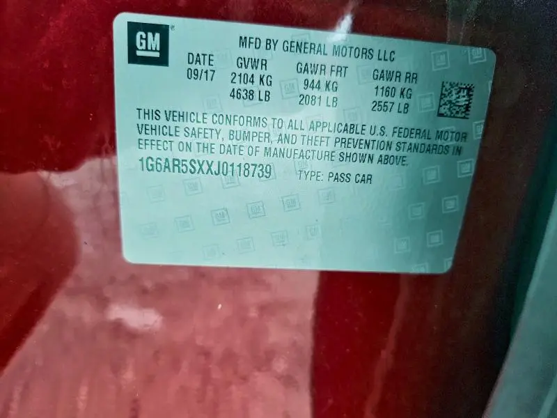 2018 CADILLAC CTS LUXURY  