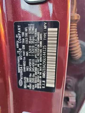 2016 HYUNDAI TUCSON LIMITED  