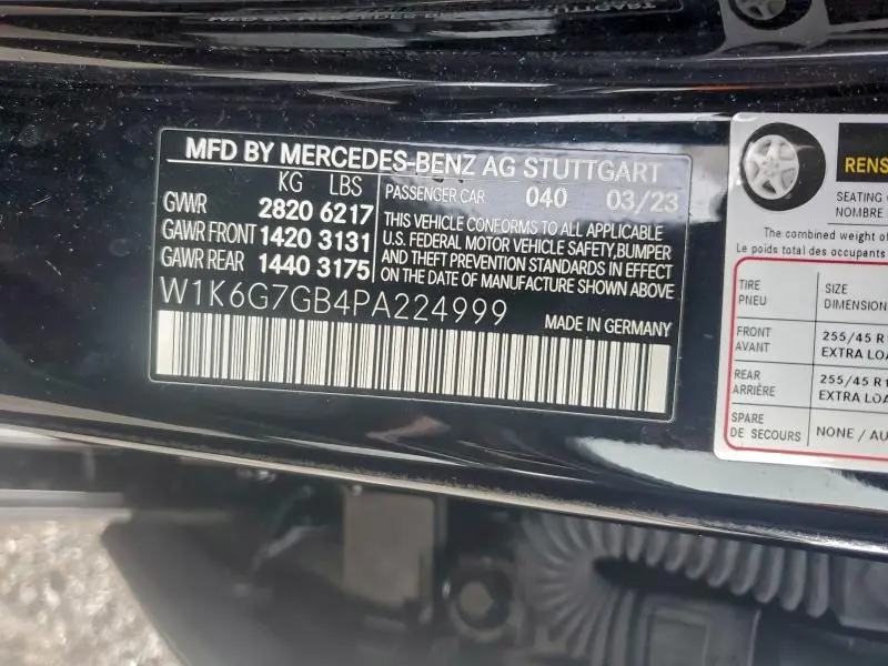 2023 MERCEDES-BENZ S 580 4MATIC  