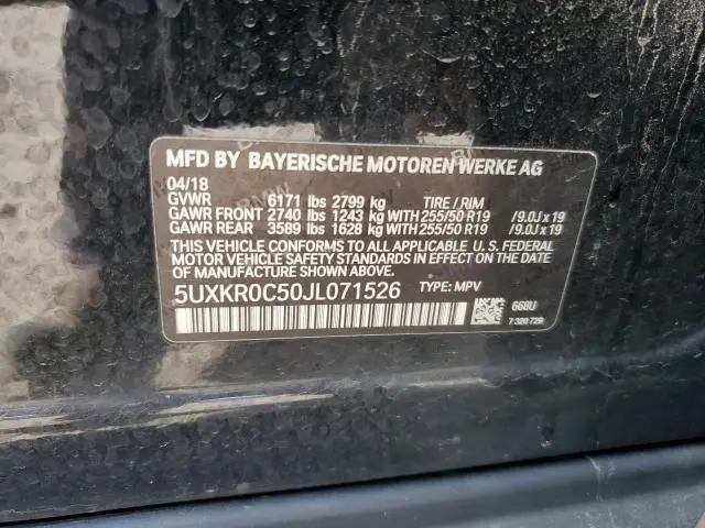 2018 BMW X5 XDRIVE35I  