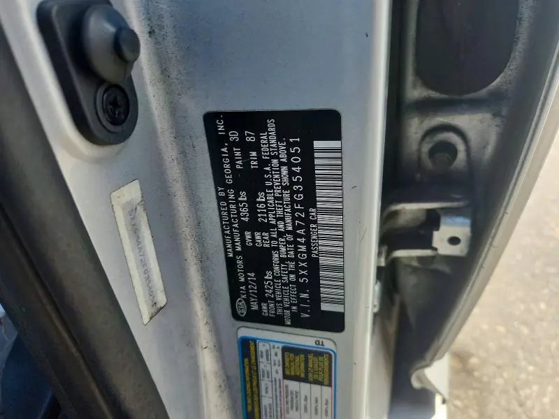 2015 KIA OPTIMA LX  
