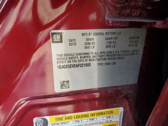 2010 BUICK LACROSSE CXS  