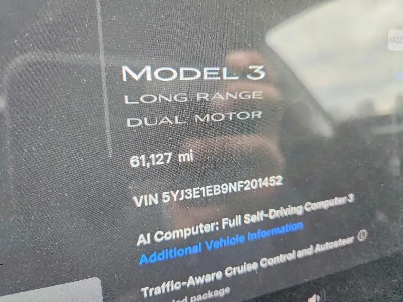 2022 TESLA MODEL 3   