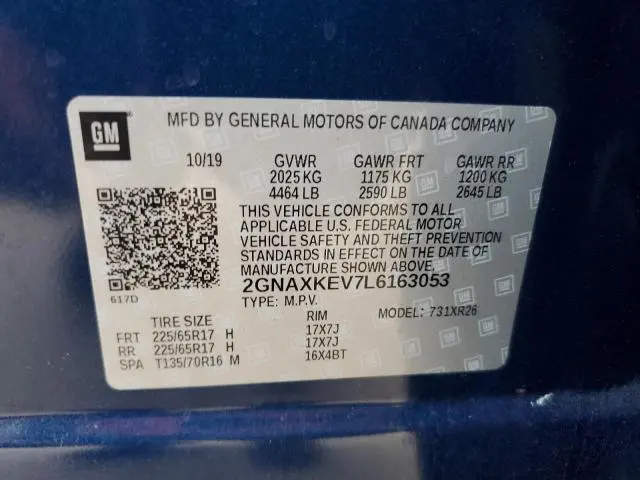 2020 CHEVROLET EQUINOX LT  