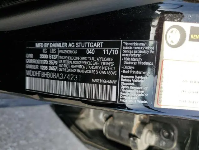 2011 MERCEDES-BENZ E 350 4MATIC