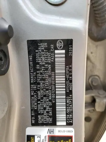 2015 TOYOTA AVALON HYBRID  