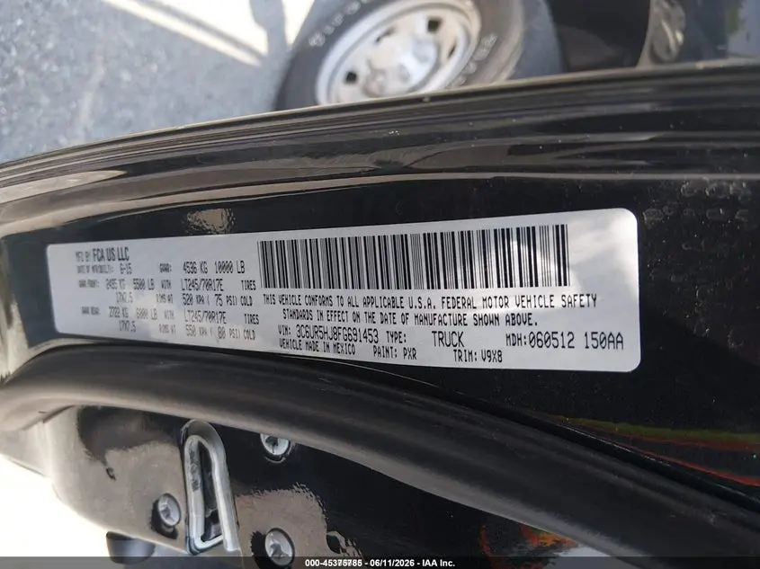 2015 RAM 2500 TRADESMAN