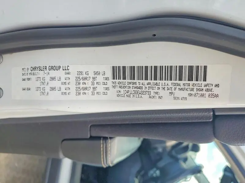 2014 JEEP CHEROKEE LATITUDE  