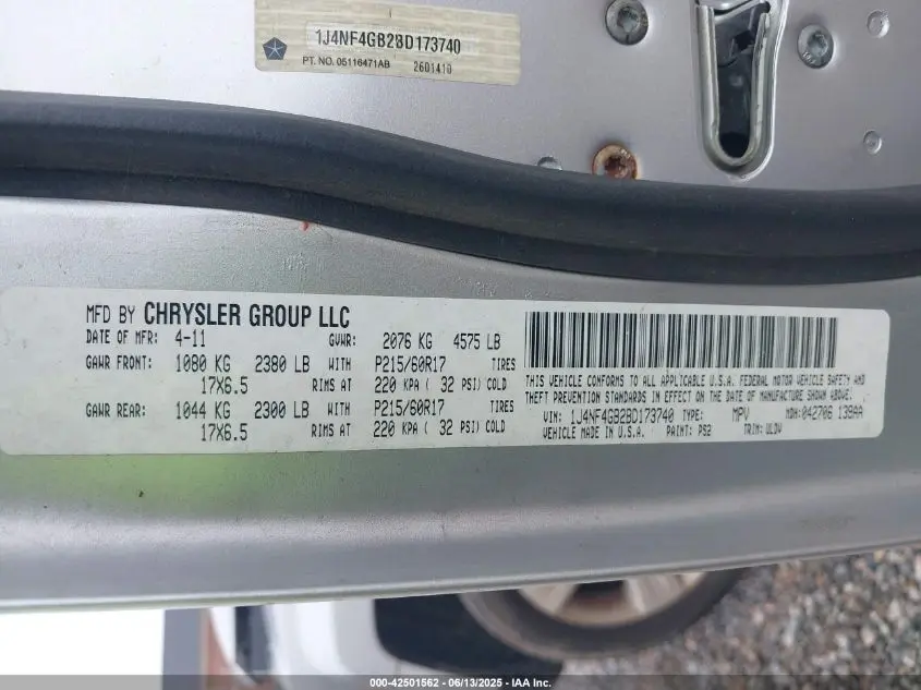 2011 JEEP PATRIOT LATITUDE X