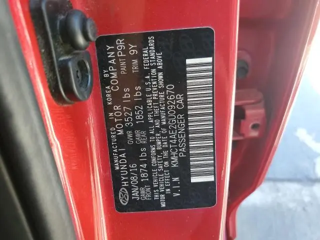 2016 HYUNDAI ACCENT SE  