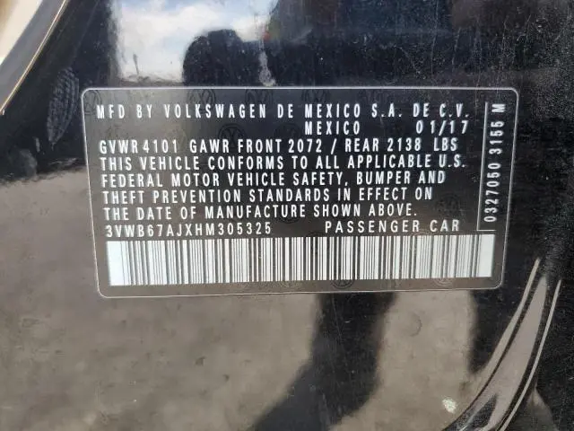 2017 VOLKSWAGEN JETTA SE  