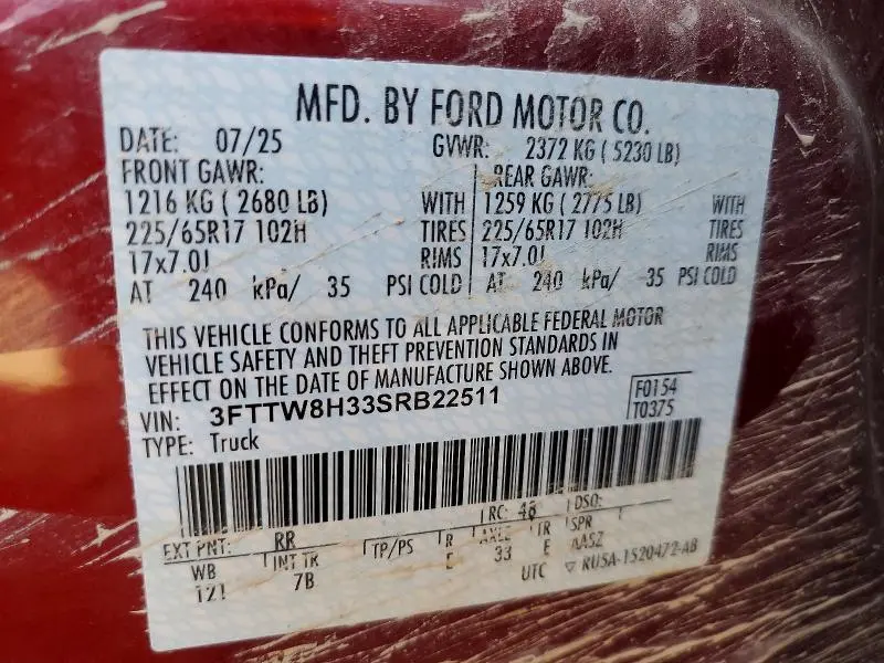 2025 FORD MAVERICK XLT  