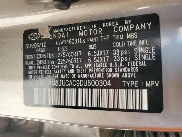 2013 HYUNDAI TUCSON GLS  