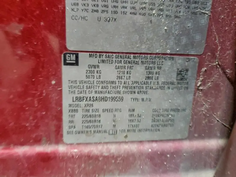 2017 BUICK ENVISION PREFERRED  