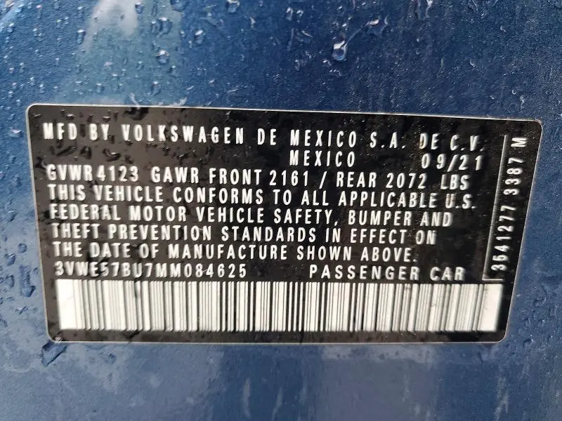 2021 VOLKSWAGEN JETTA SEL  