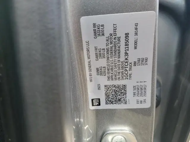 2023 CHEVROLET COLORADO LT  