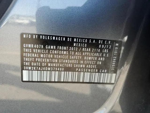 2013 VOLKSWAGEN JETTA BASE  